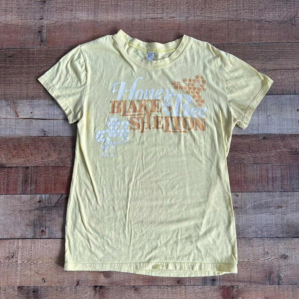 Black Shelton Honey Bee Women's Yellow Short Sleeve Graphic Tee T-shirt -2XL